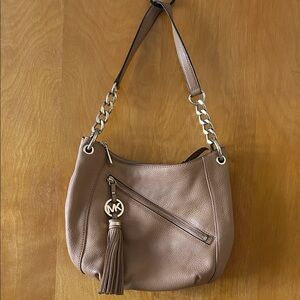 Michael Kors Brown Leather Shoulder Bag